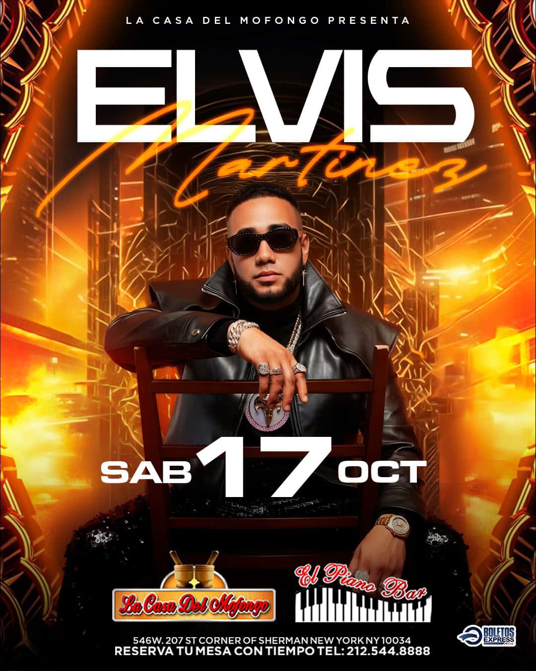Elvis Martínez “La Cabra” live at La Casa del Mofongo flyer
