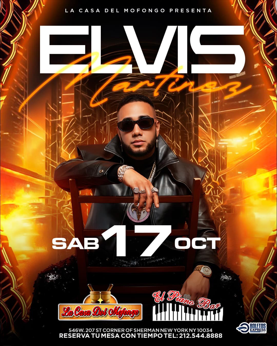 Elvis Martínez “La Cabra” live at La Casa del Mofongo flyer