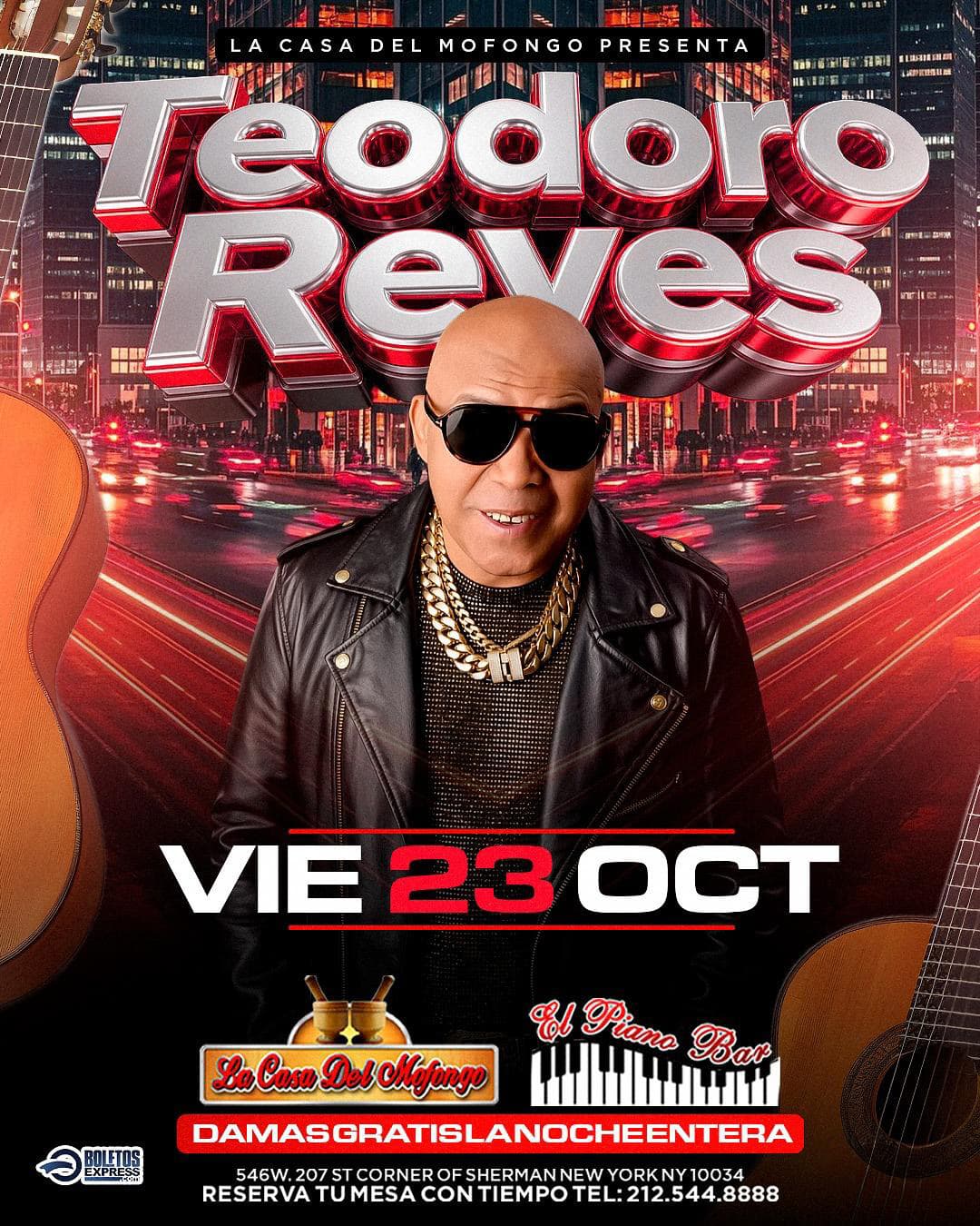 Teodoro Reyes live at La Casa del Mofongo flyer